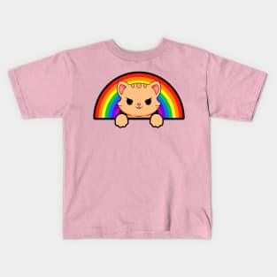 Kitty Rainbow Kids T-Shirt